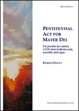 Penitential Act for Mater Dei SATB choral sheet music cover